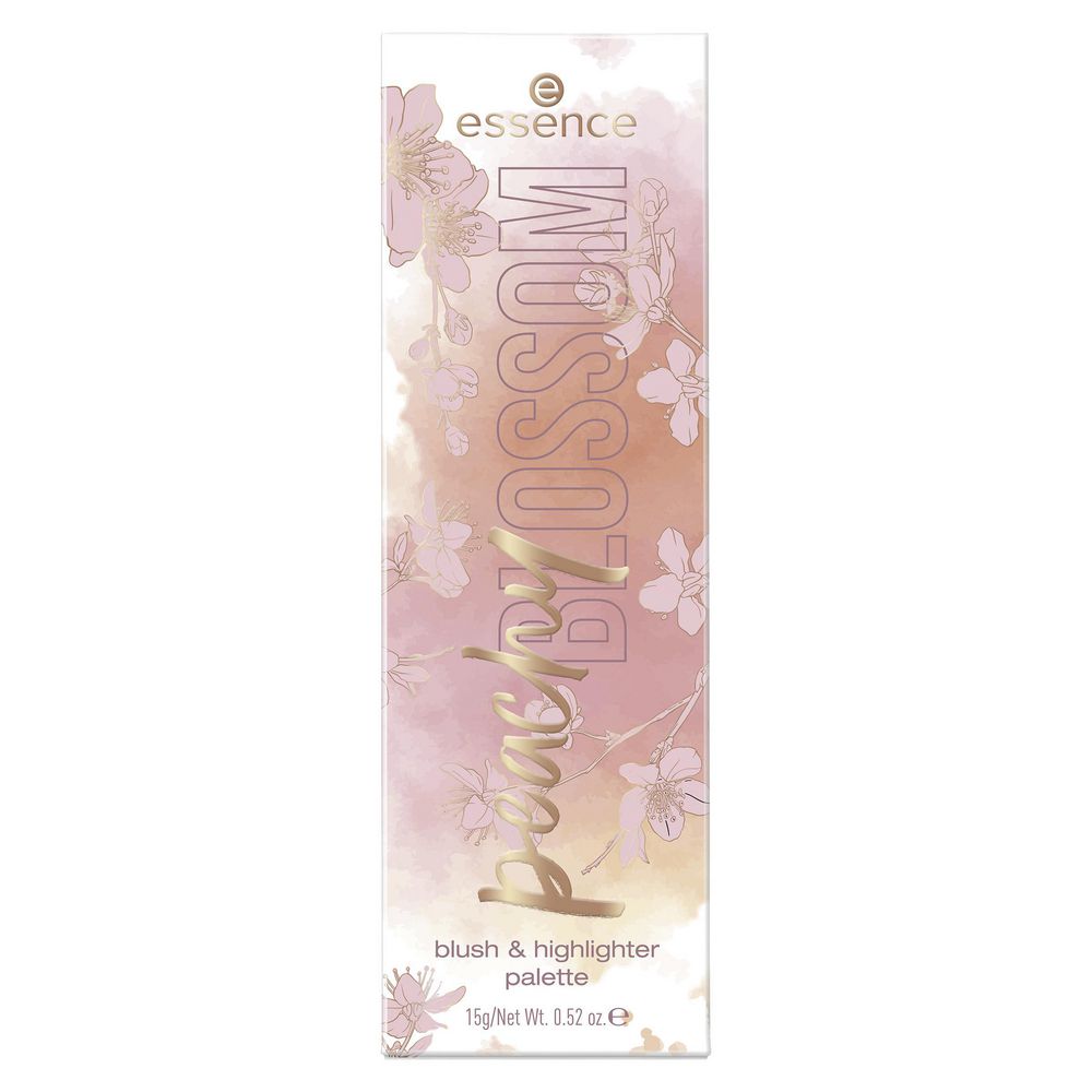 Rubor e iluminador ESSENCE Paleta peachy blossom (15  gr) img #2