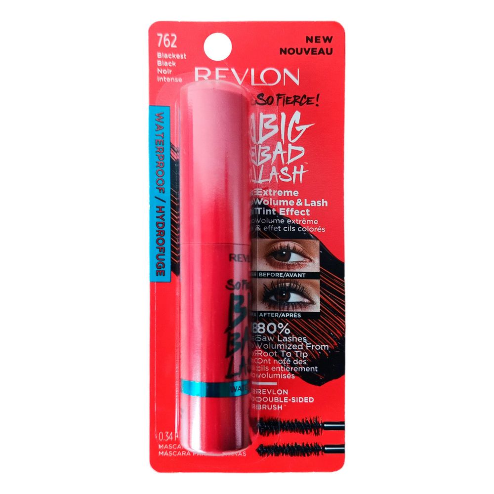 Pestanina REVLON Waterproof Negra 762 (10  ml)