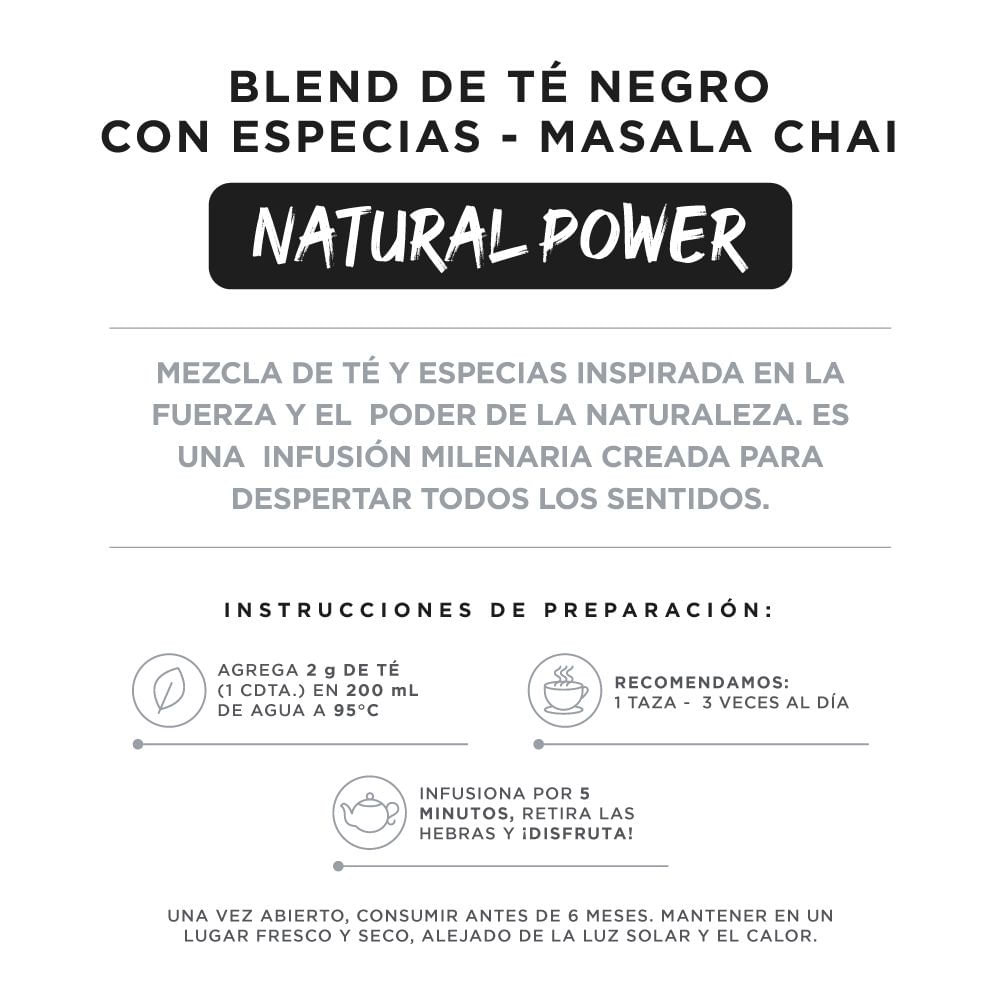 Té ENFUSION TÉ Y BIENESTAR natural power 100% natural (70  gr) img #3