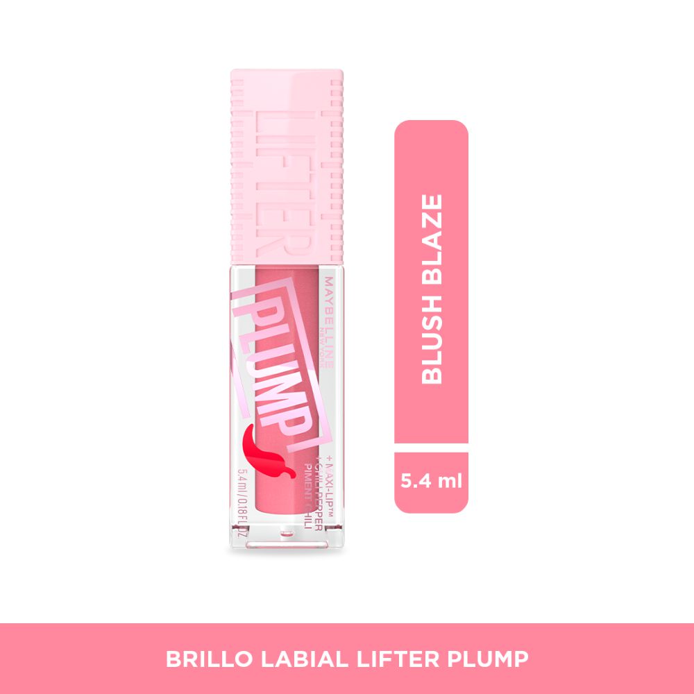 Brillo labial MAYBELLINE lifter gloss plump blush blaze (5.4 ml)