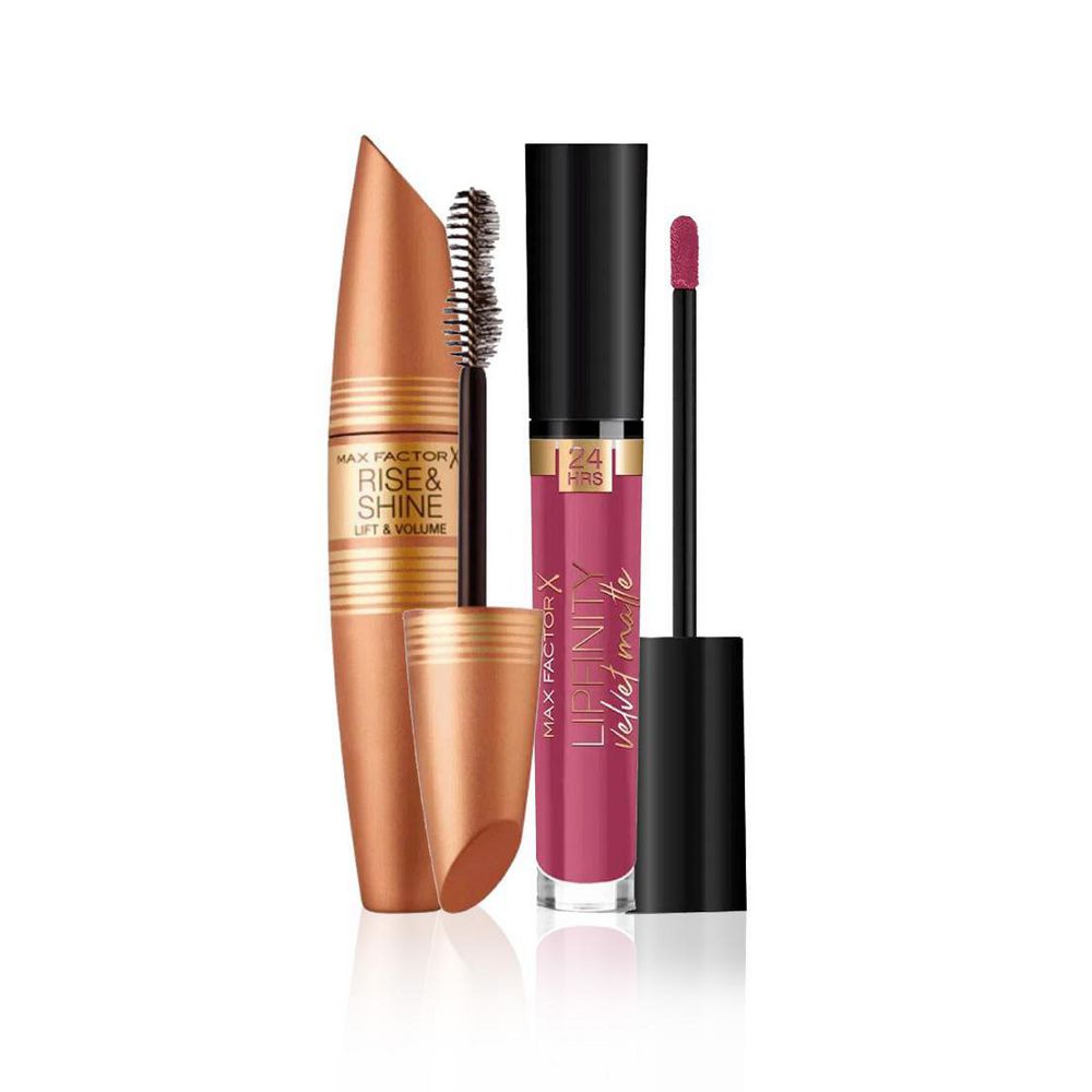Kit maquillaje MAX FACTOR Pestañina + labial (64 gr)