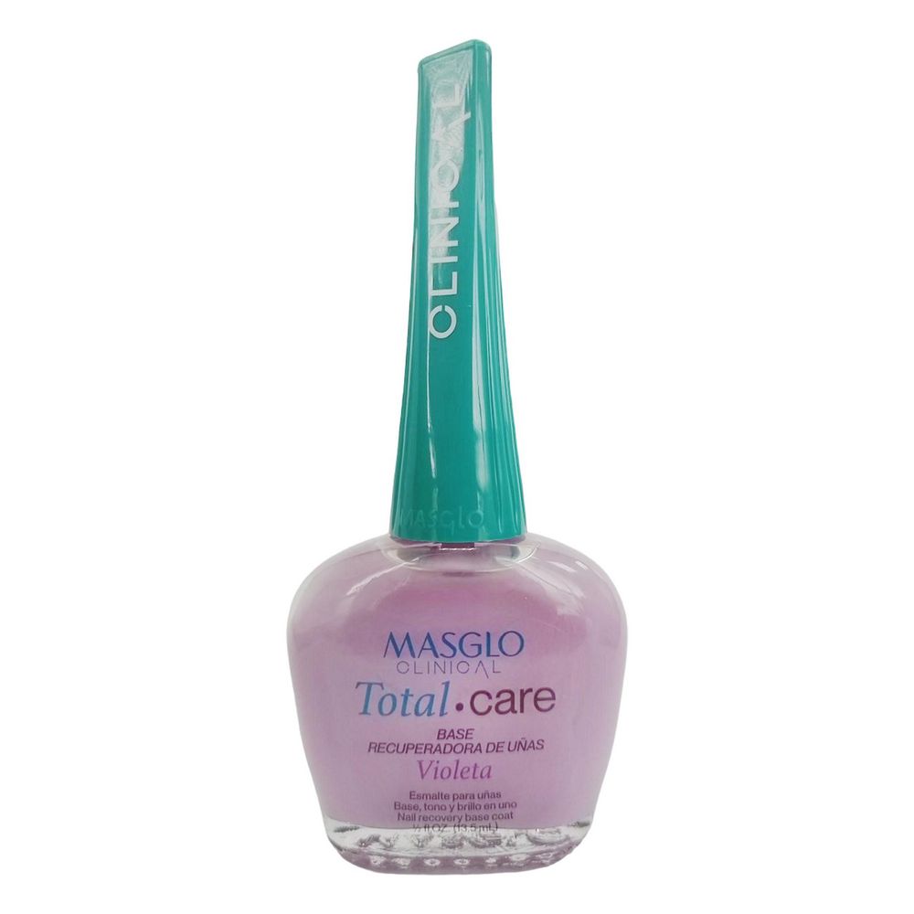 Base MASGLO RECUPERADORA UNAS VIOLETA (13.5 ml)