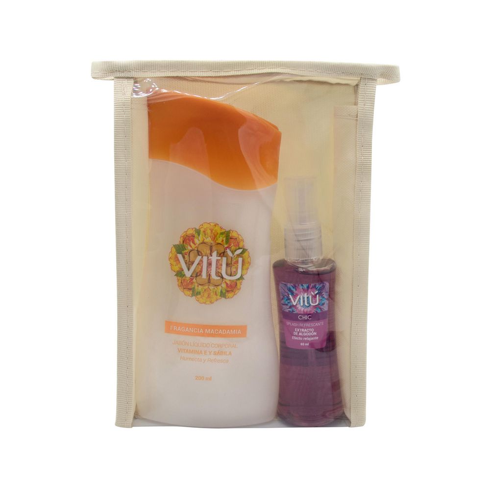 Estucheria VITU 2024 Bs Chic +Jabon Macadamia (1 und)