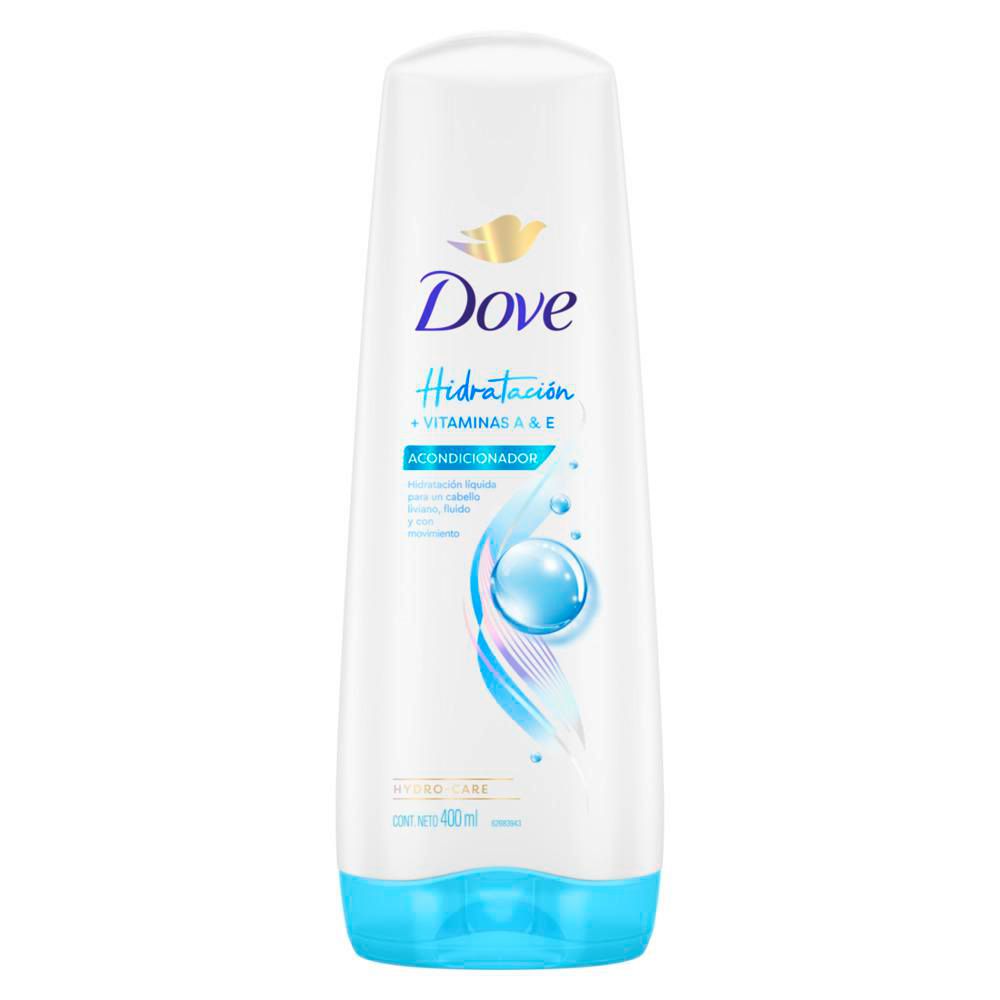 Acondicionador DOVE Hidratación + Vitaminas A&E (400  ml)