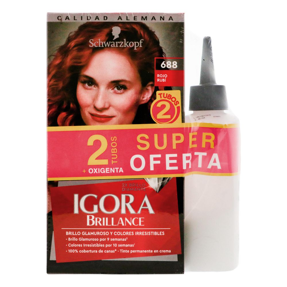 precio esp.tinte IGORA BRILLANCE 688 (1  und)