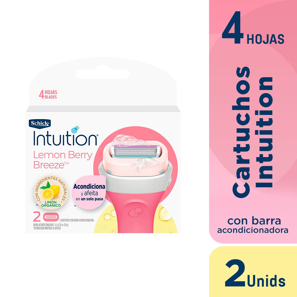 Maquina de afeitar SCHICK Intuition sensitive repuesto x2 und (2 und)