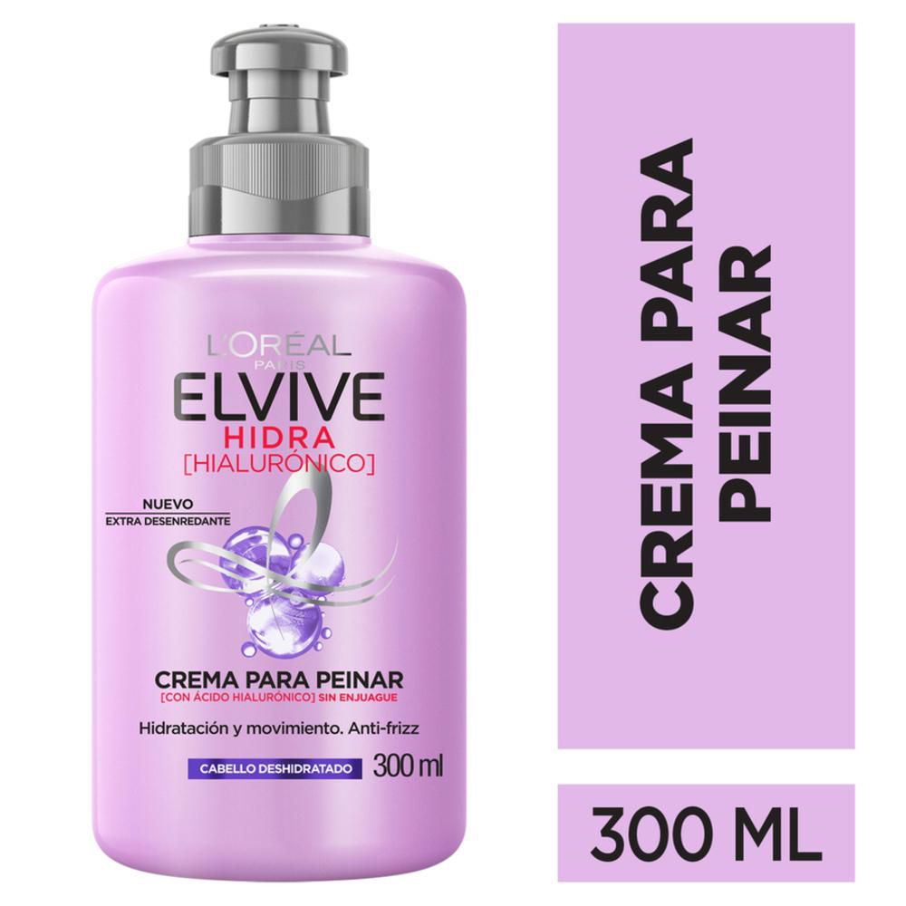 Crema para peinar ELVIVE Loreal Paris hidra hialurónico (300 ml)