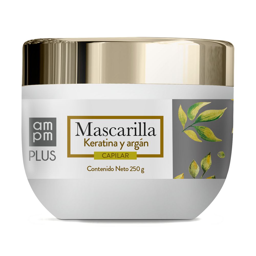 Mascarilla capilar AMPM PLUS keratina y argán (250 gr)