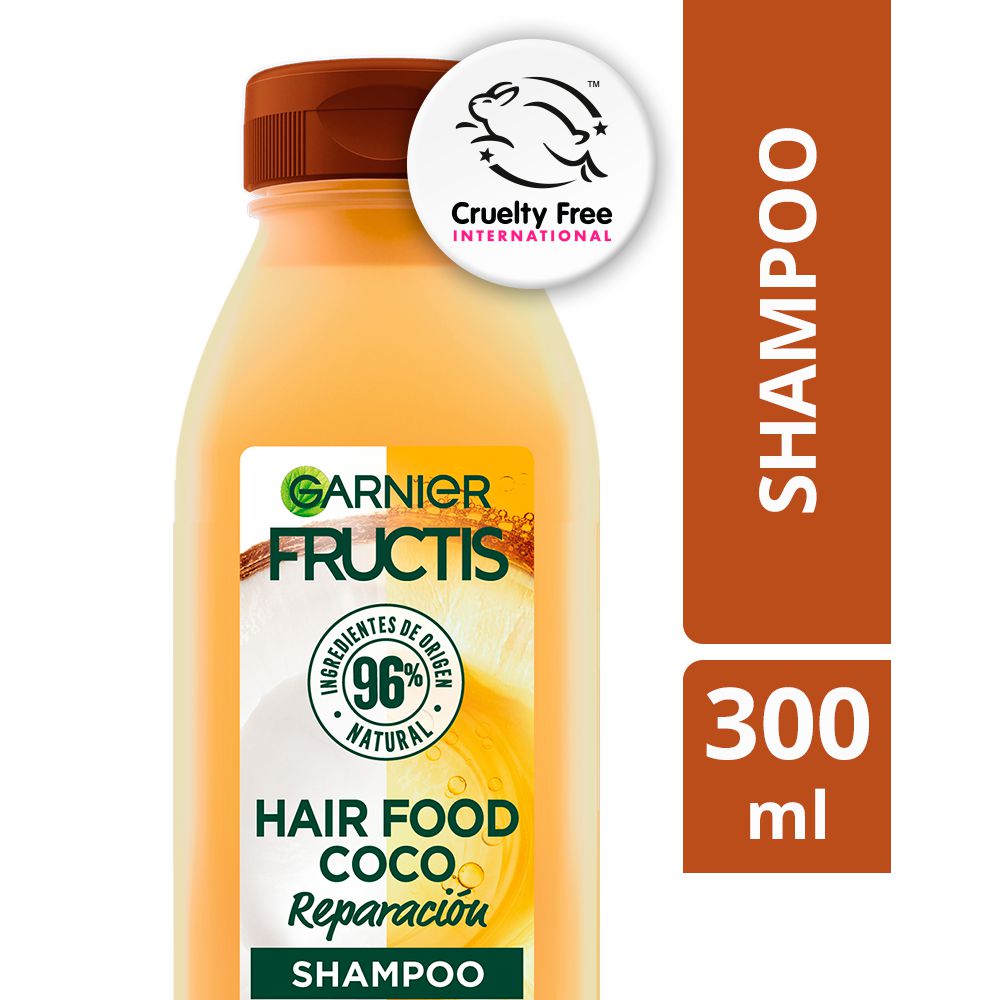 Shampoo HAIR FOOD Garnier coco reparación (300 ml)