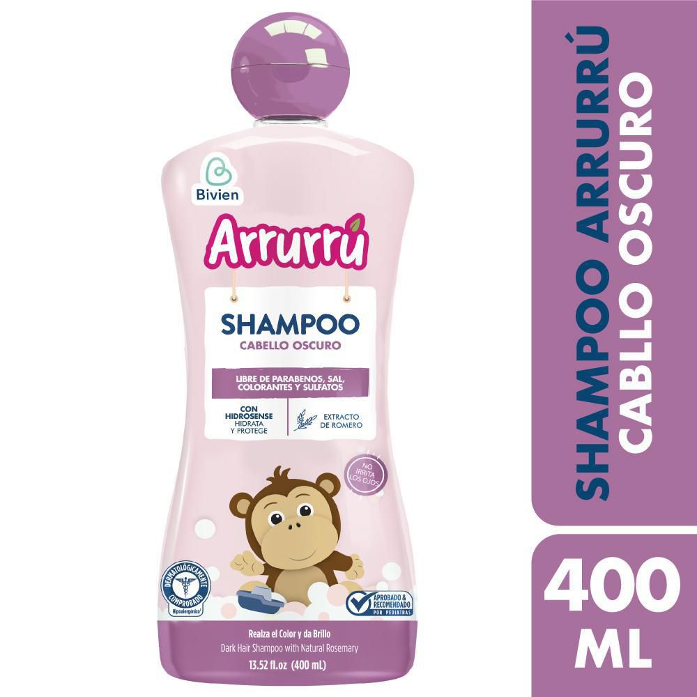 Shampoo Bebe ARRURRU CABELLO OSCURO (400 ml)
