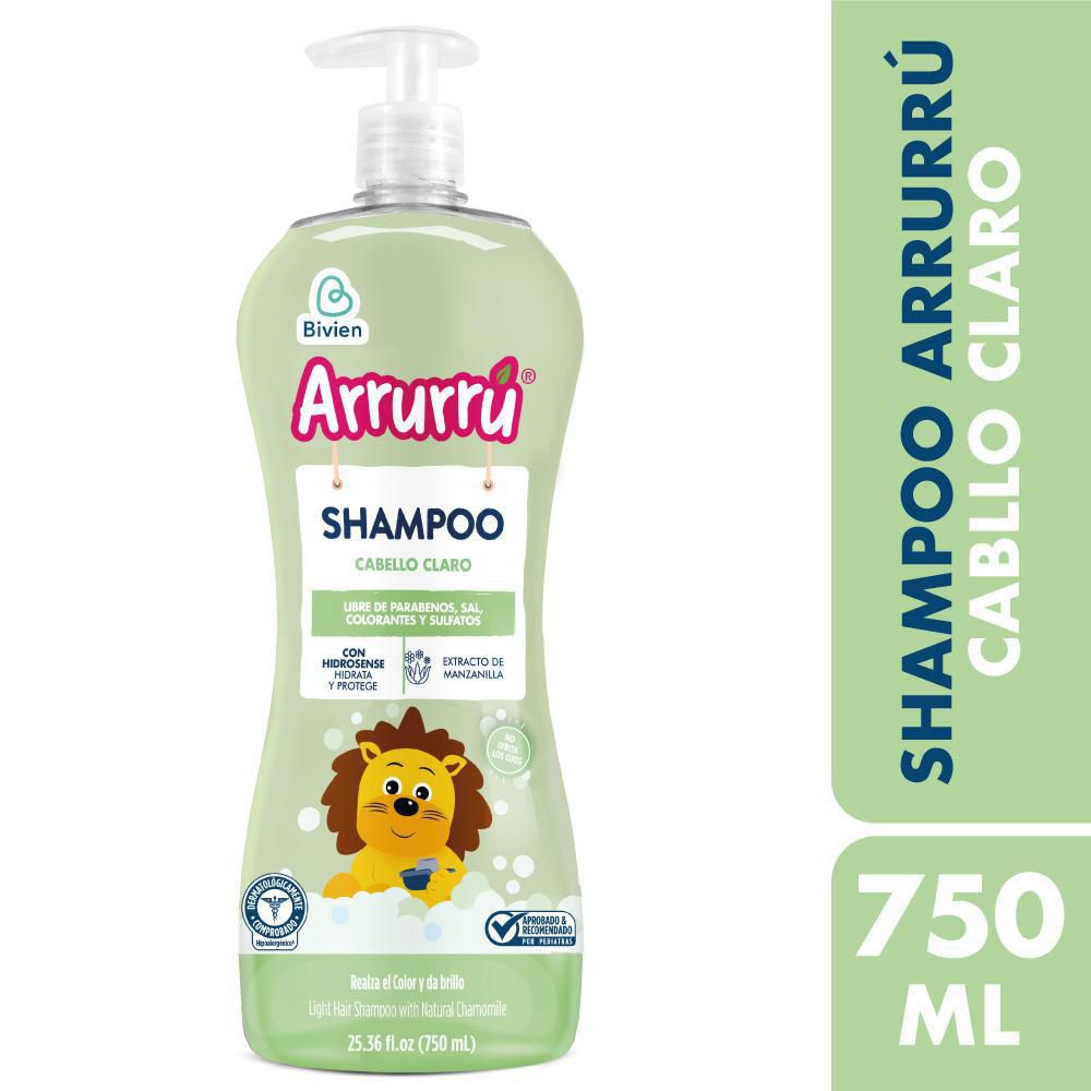 Shampoo Bebe ARRURRU CABELLO CLARO (750 ml)