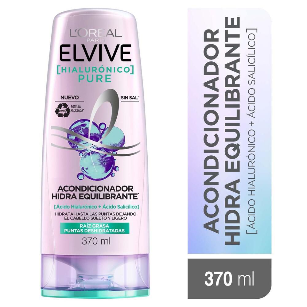 Acondicionador ELVIVE Loreal Paris hidra purificante pure (370 ml)
