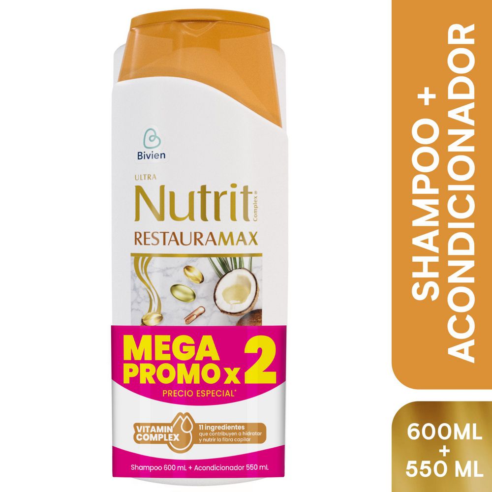 Champu ULTRA NUTRIT RESTAURA MAX (2 UNIDAD)