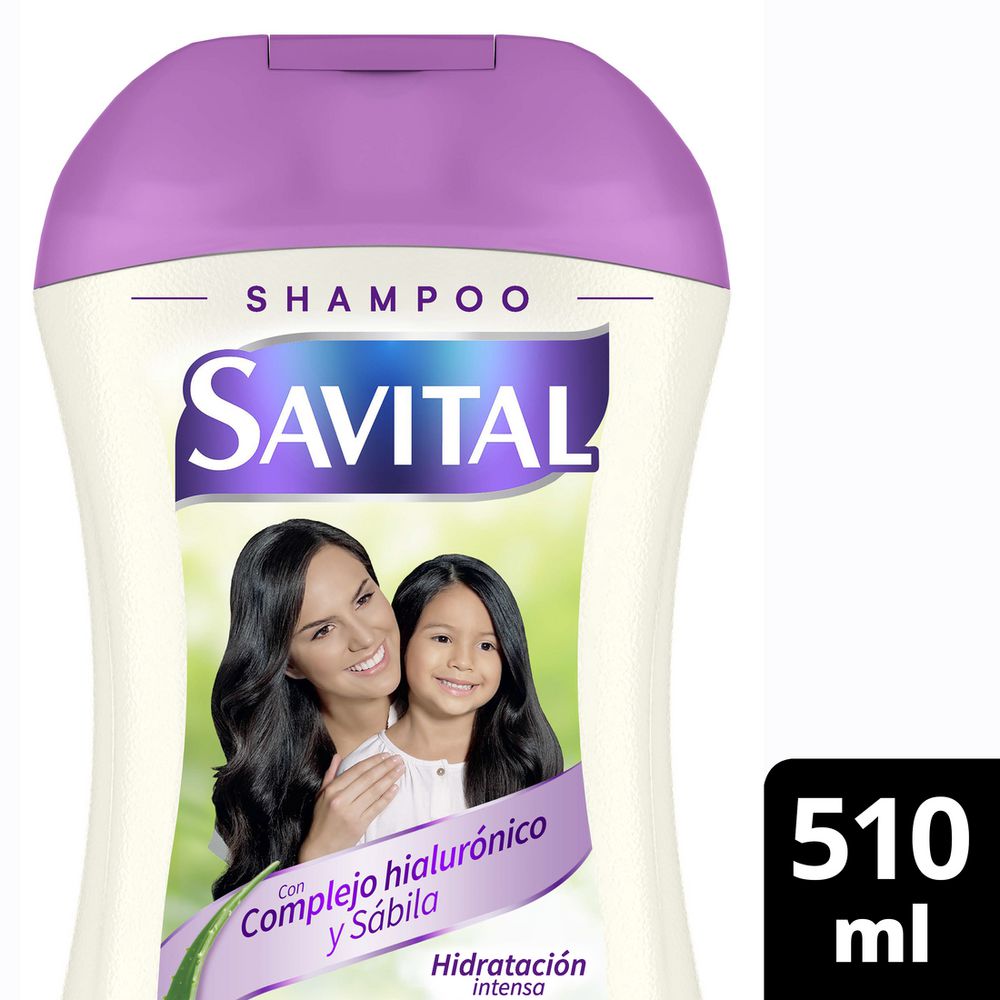 Shampoo SAVITAL Complejo Hialurónico Y Sábila (510 ml)