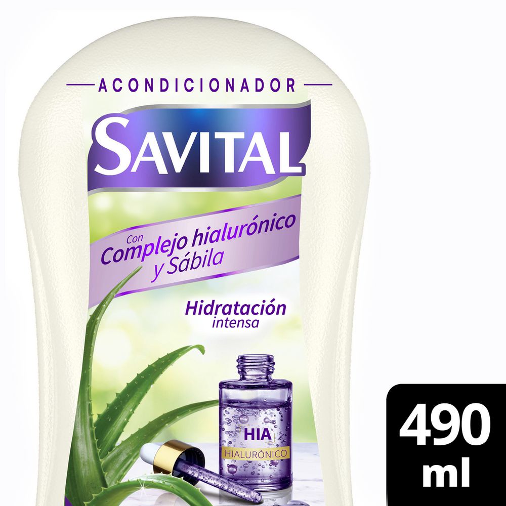 Acondicionador SAVITAL Complejo Hialuronico Y Sábila (490 ml)