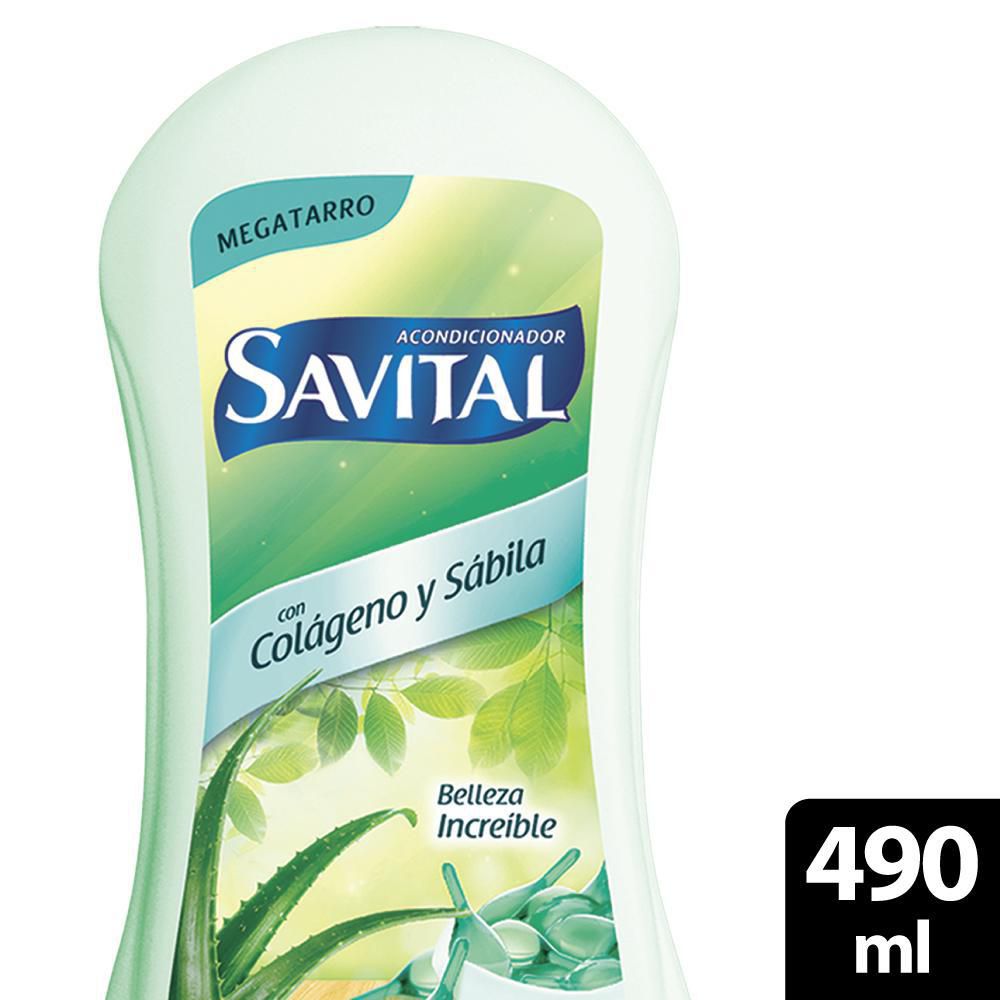 Acondicionador  SAVITAL COLAGENO Y SABILA (490  ml) img #1