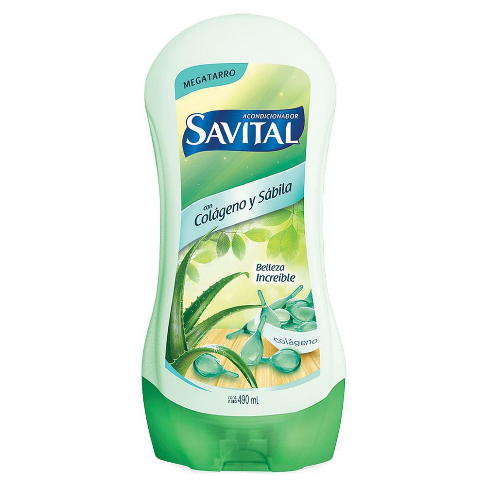 Acondicionador  SAVITAL COLAGENO Y SABILA (490  ml) img #2