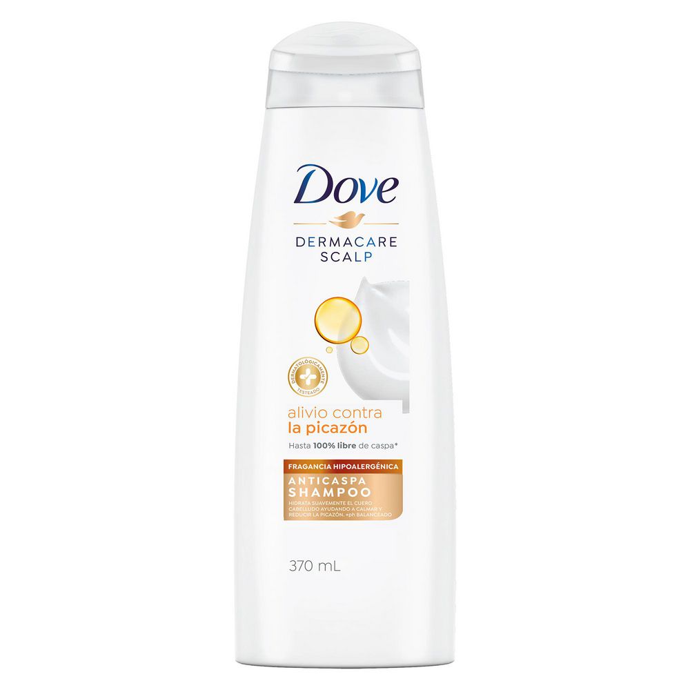 Shampoo DOVE Anticaspa Y Alivio Contra Picazón (370  ml)