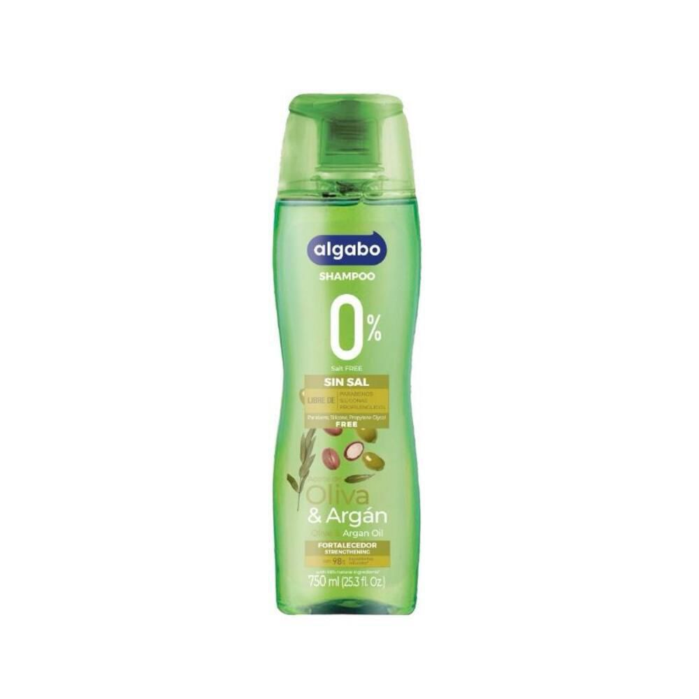 Shampoo ALGABO MARCA EXCLUSIVA Sin Sal Oliva Y Argán (750 ml)