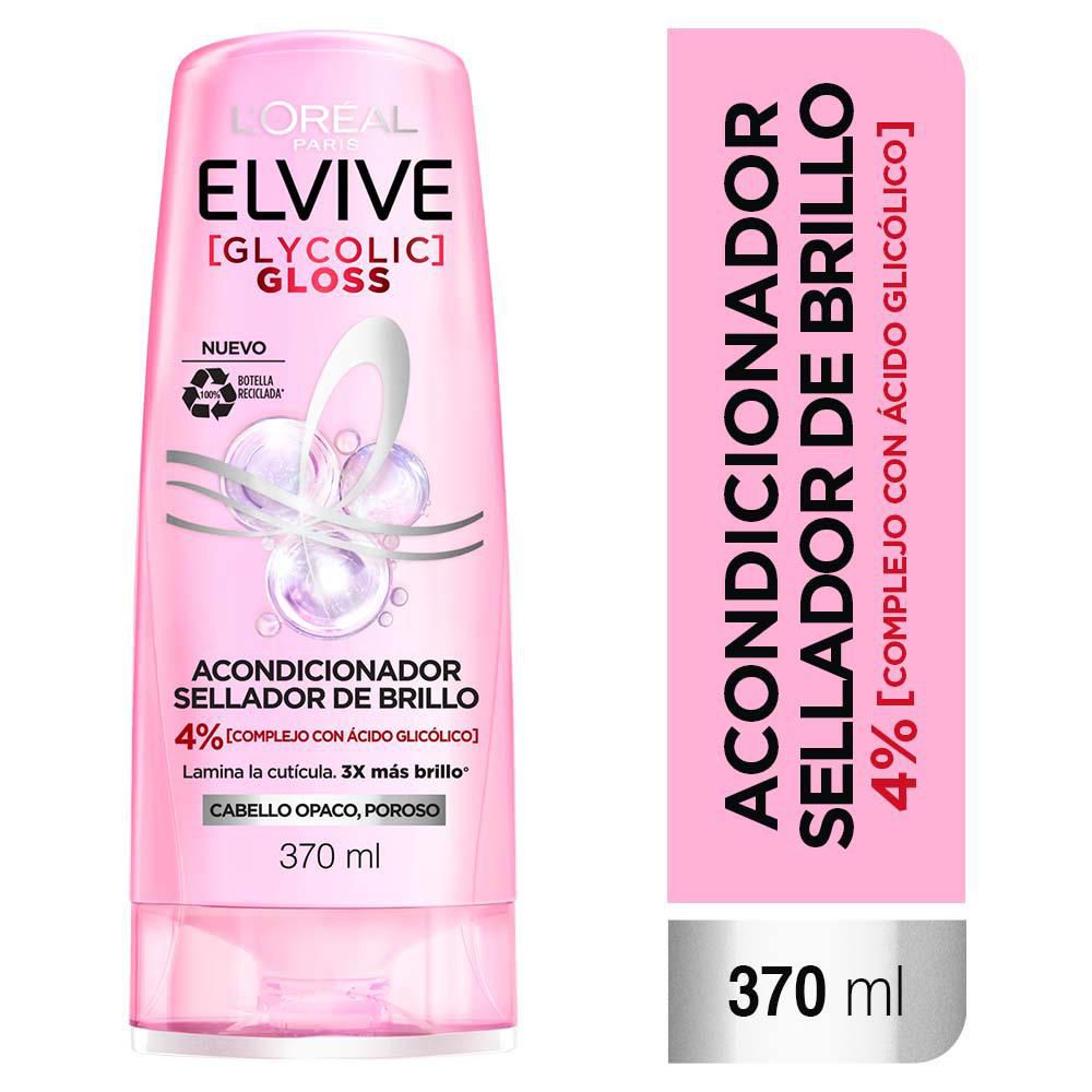 Acondicionador ELVIVE Loreal Paris glycolic gloss (370 ml)
