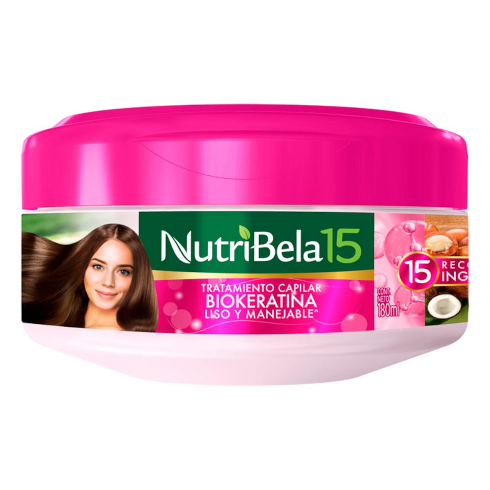 Tratamiento capilar NUTRIBELA biokeratina liso y manejable (180 ml)