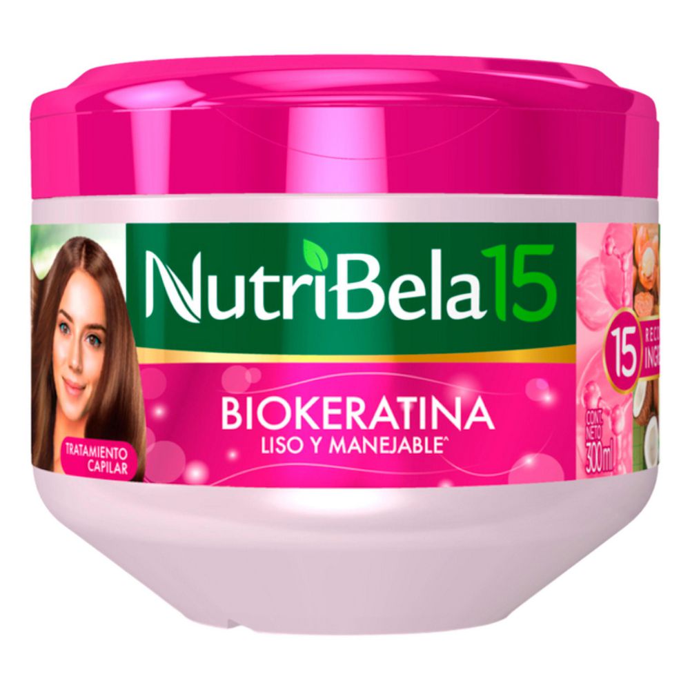 Tratamiento capilar NUTRIBELA biokeratina liso y manejable (300 ml)