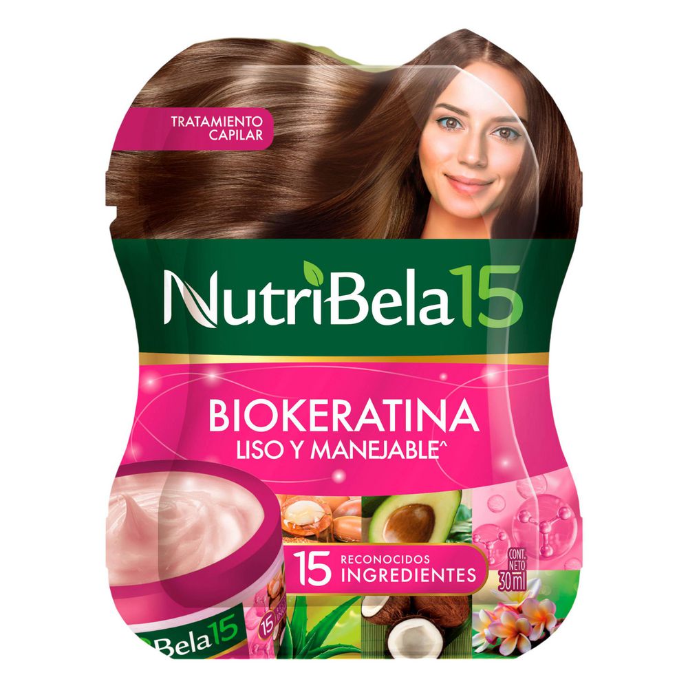 Tratamiento NUTRIBELA capilar biokeratina (30 ml)