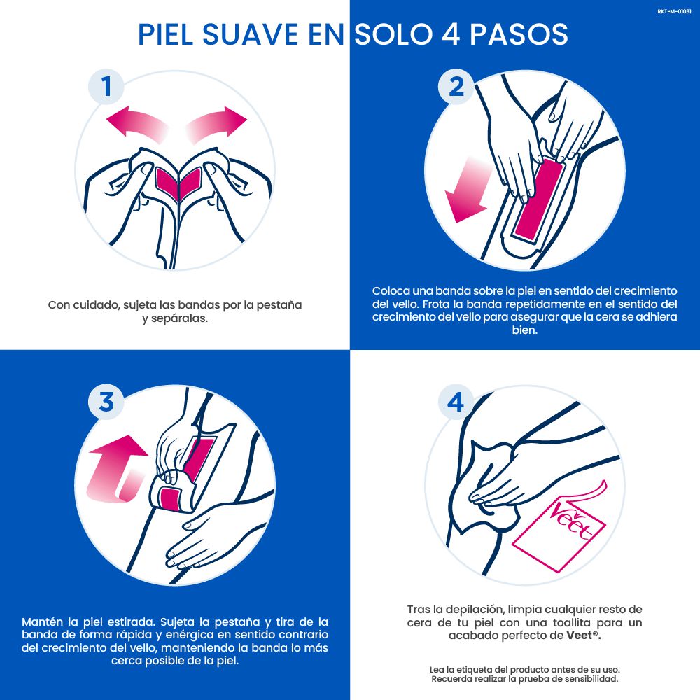 Bandas depilatorias VEET piel sensible (6  und) img #3