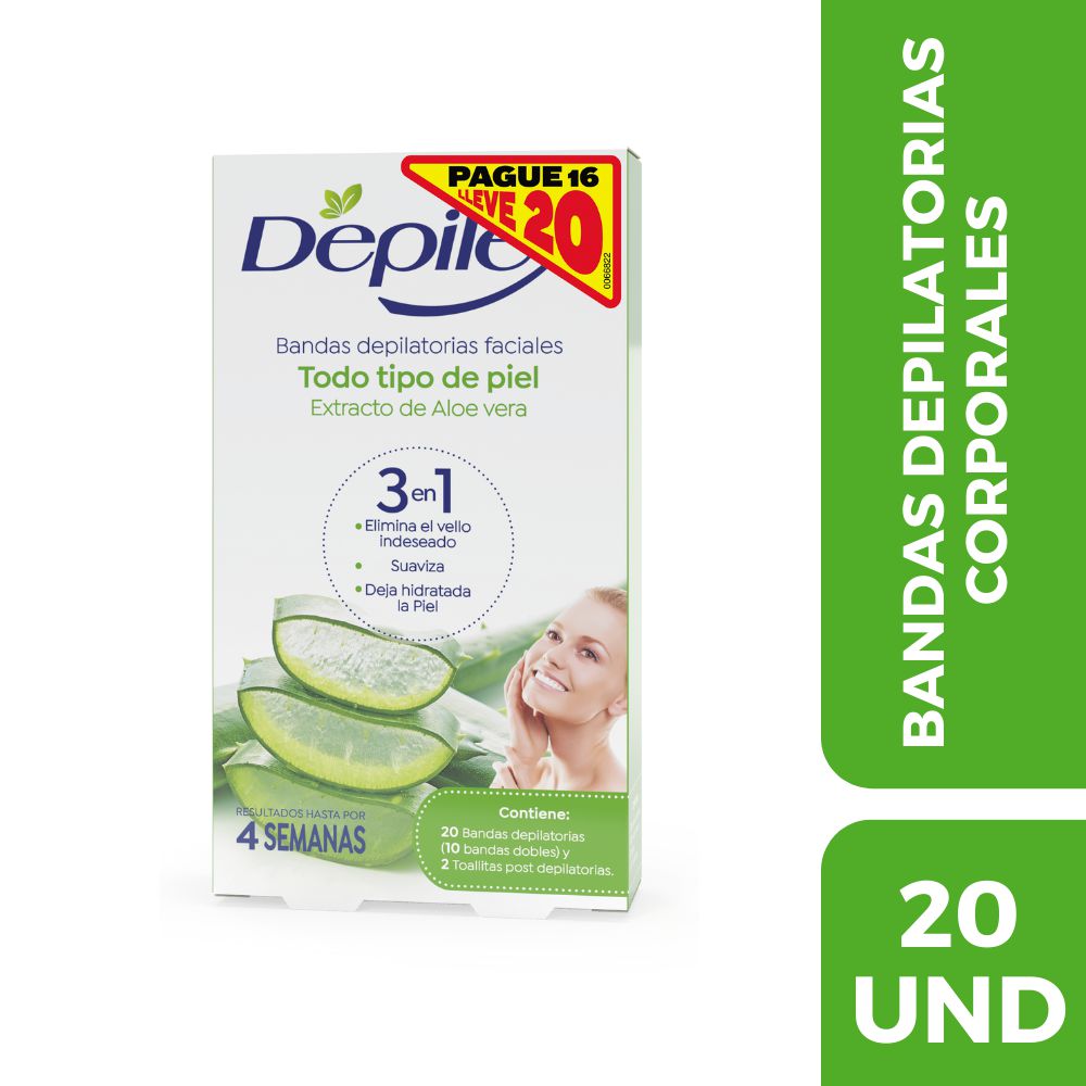 Bandas Depilatorias DEPILEX  (16  und)