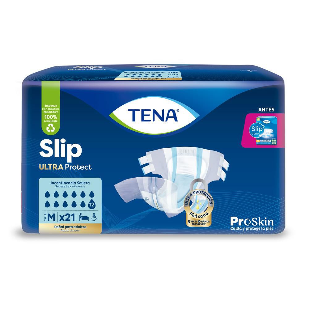 Pañal TENA Slip Ultra Protect M (21 und)