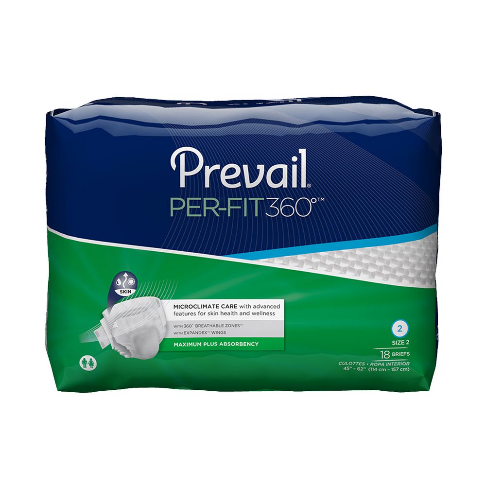 Pañal Adulto PREVAIL MARCA EXCLUSIVA Desechable Talla 2 (18  und)