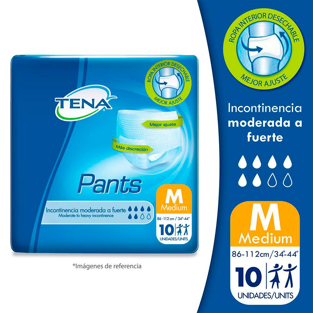 Pañal Adulto TENA Pantis Medium (10  und)