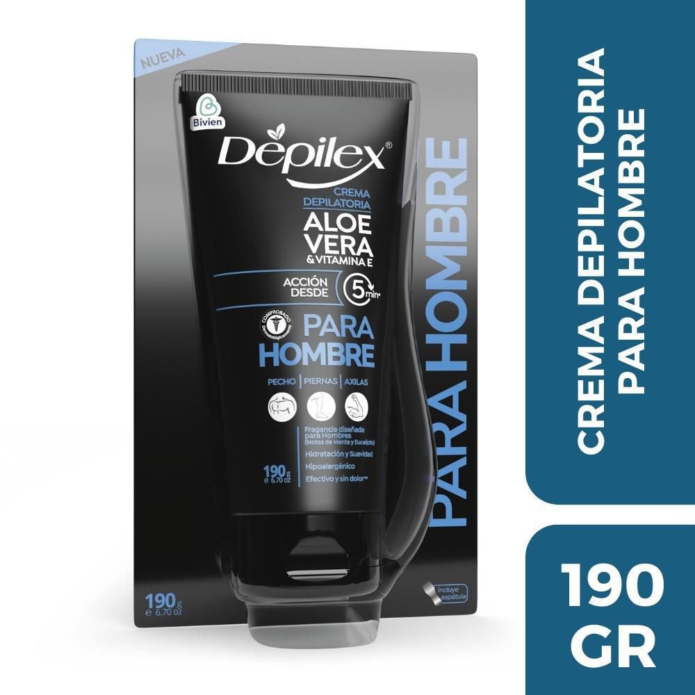 Crema Depilatoria DEPILEX Con Aloe Vera y Vitamina E (190 gr)