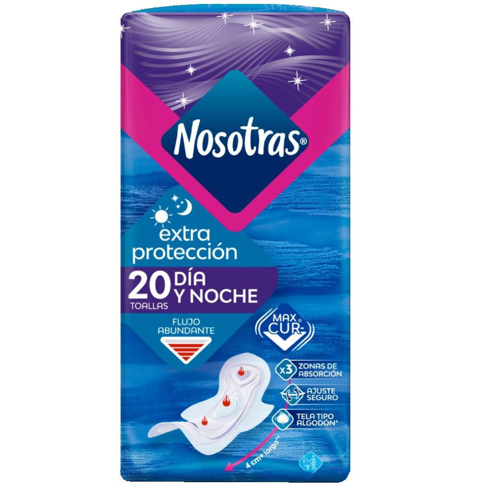 Toallas higiénicas NOSOTRAS Extraprotección (20 und)