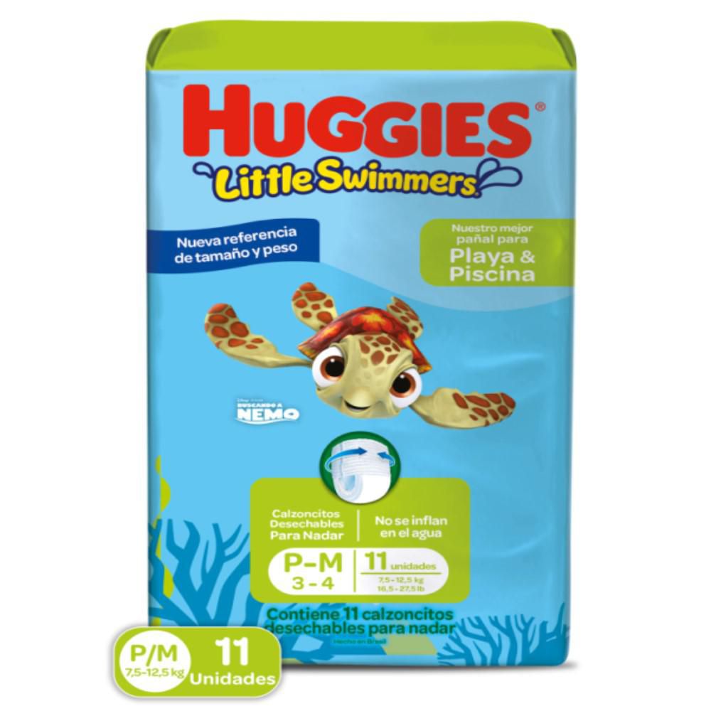 Pañales HUGGIES Little swimmers P M (11 und)