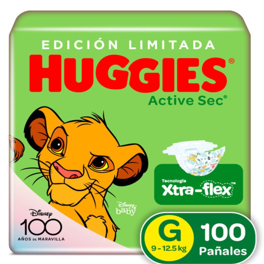 Pañales HUGGIES Active sec 3 G (100 und)