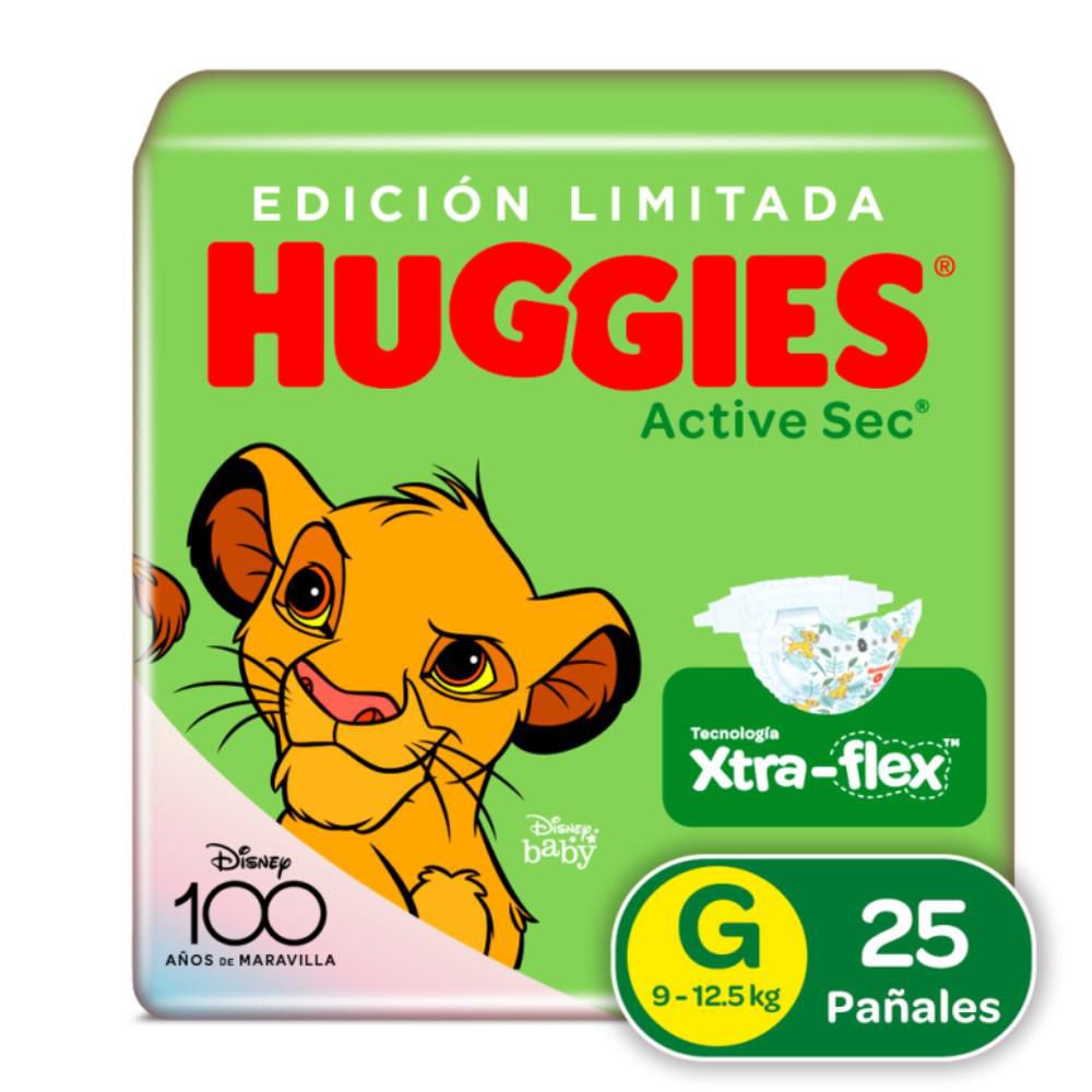Pañales HUGGIES Active sec 3 G (25 und)