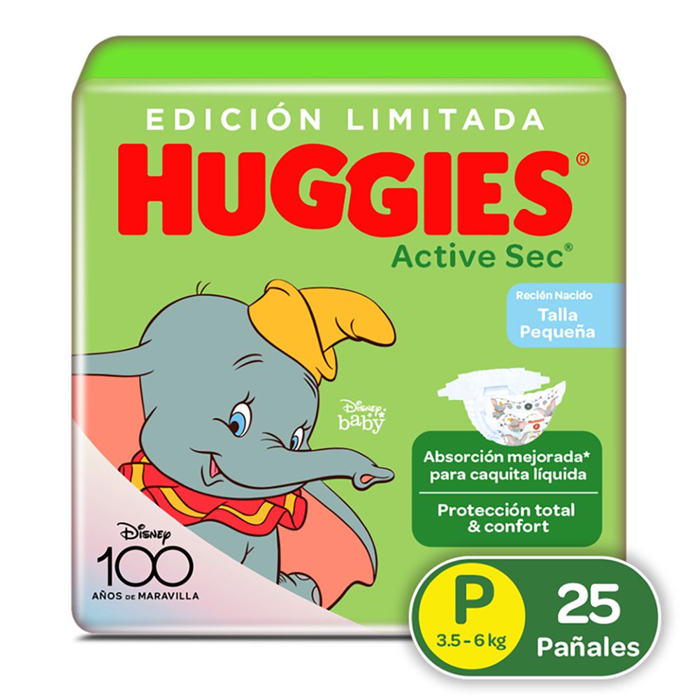Pañales HUGGIES Active sec 1 P (25 und)