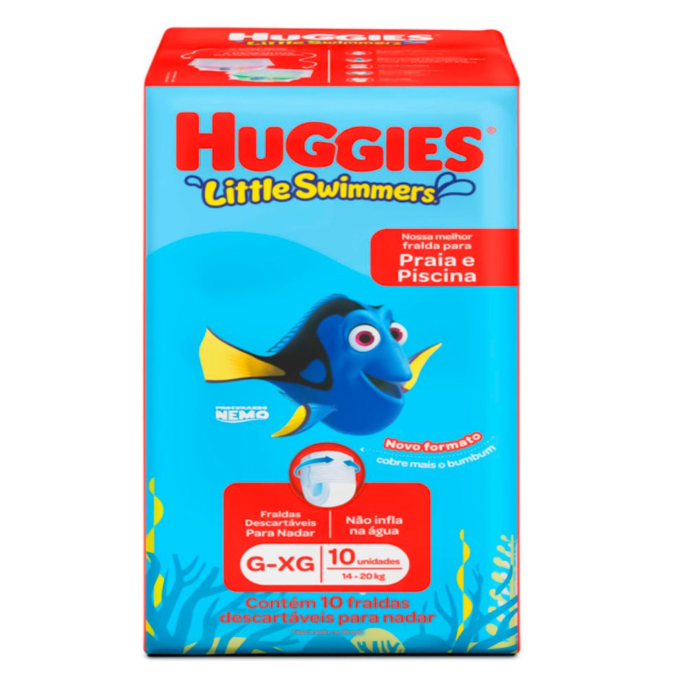 Pañales HUGGIES Little swimmers etapa 3 4 G XG (10 und)