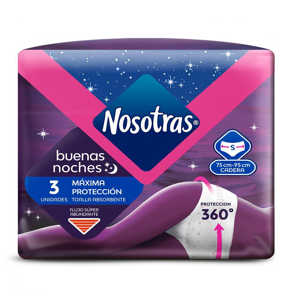 Toallas higiénicas NOSOTRAS Buenas noches talla S (1  und)