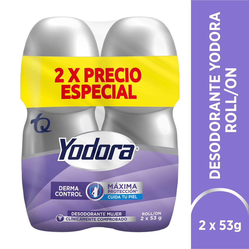 Desodorante YODORA roll on total control x2und (106 gr)