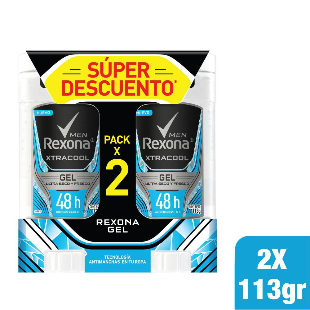 Desodorante REXONA Xtracool Gel x2und (226 gr)