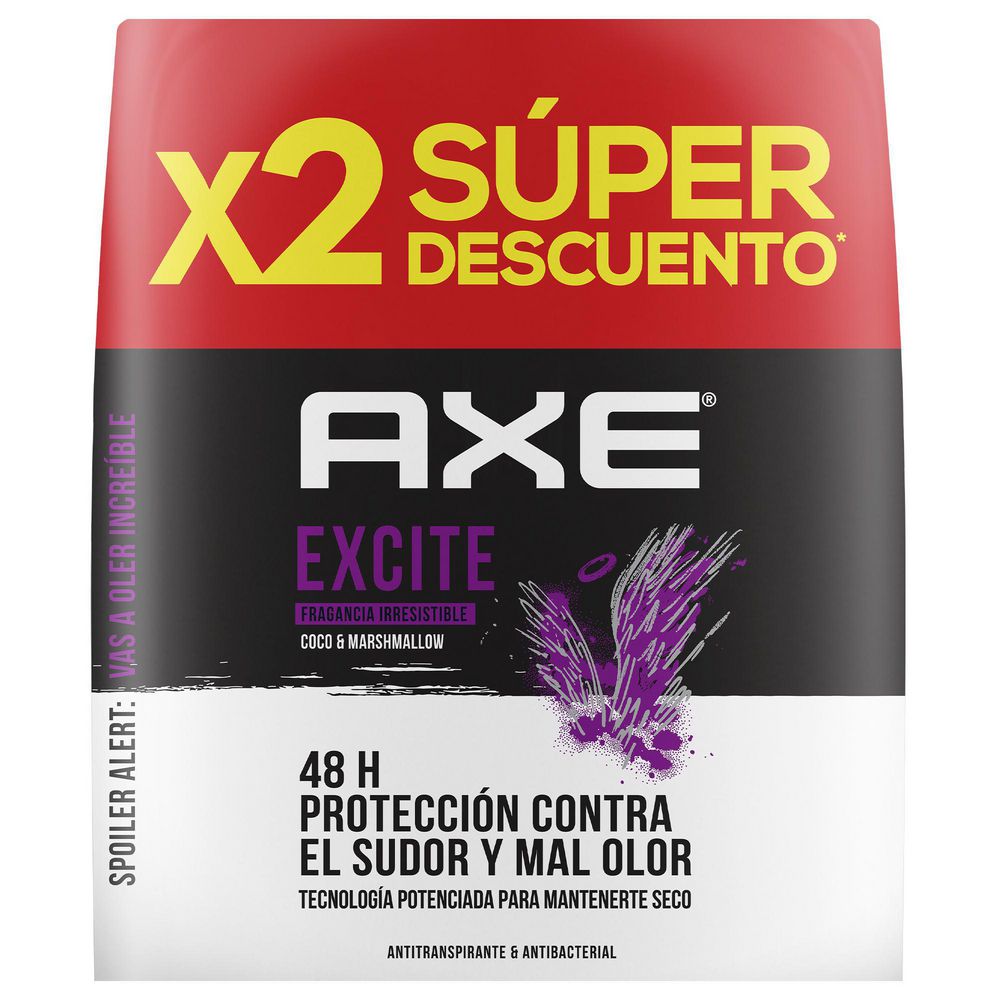 Desodorante AXE Excite aerosol x2und (152 ml)
