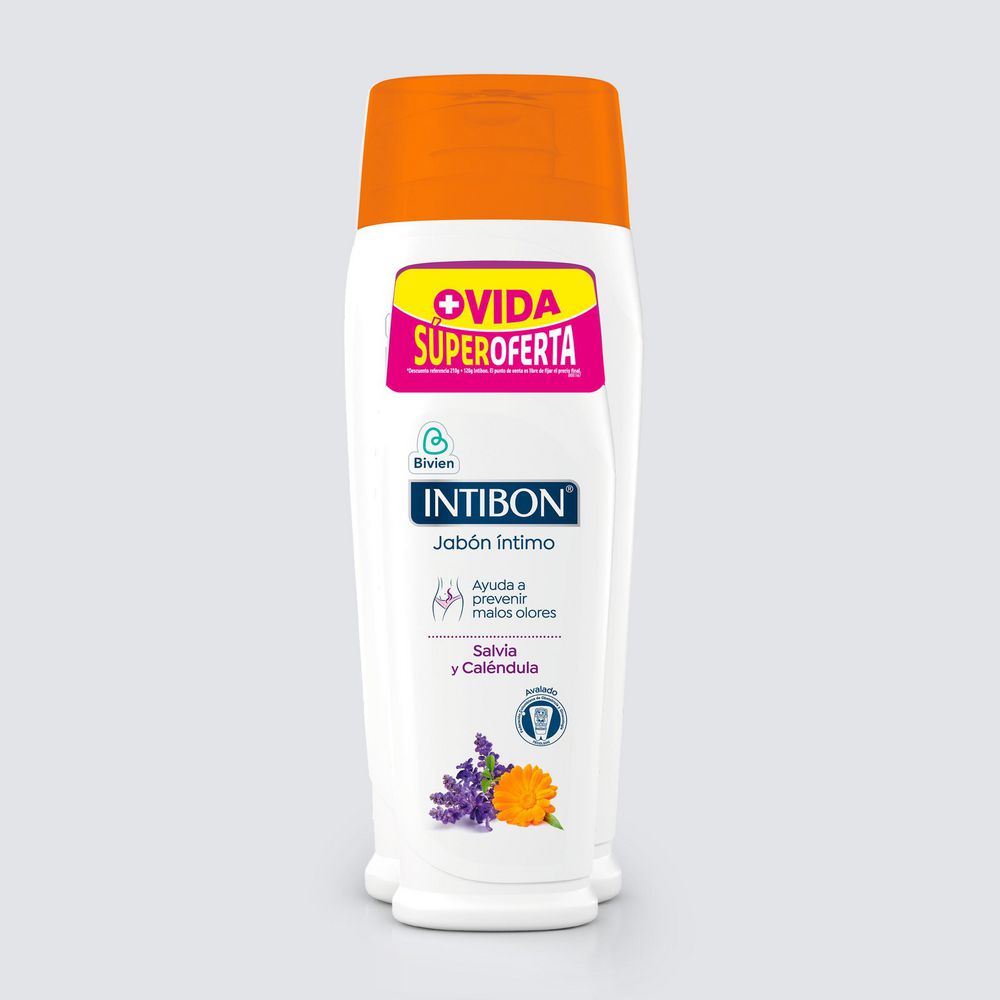 Jabón Liquido INTIBON SALVIA Y CALENDULA (330  ml)