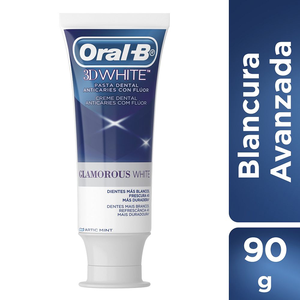 Crema Dental ORALB 3D White Glamorous White (67 ml)