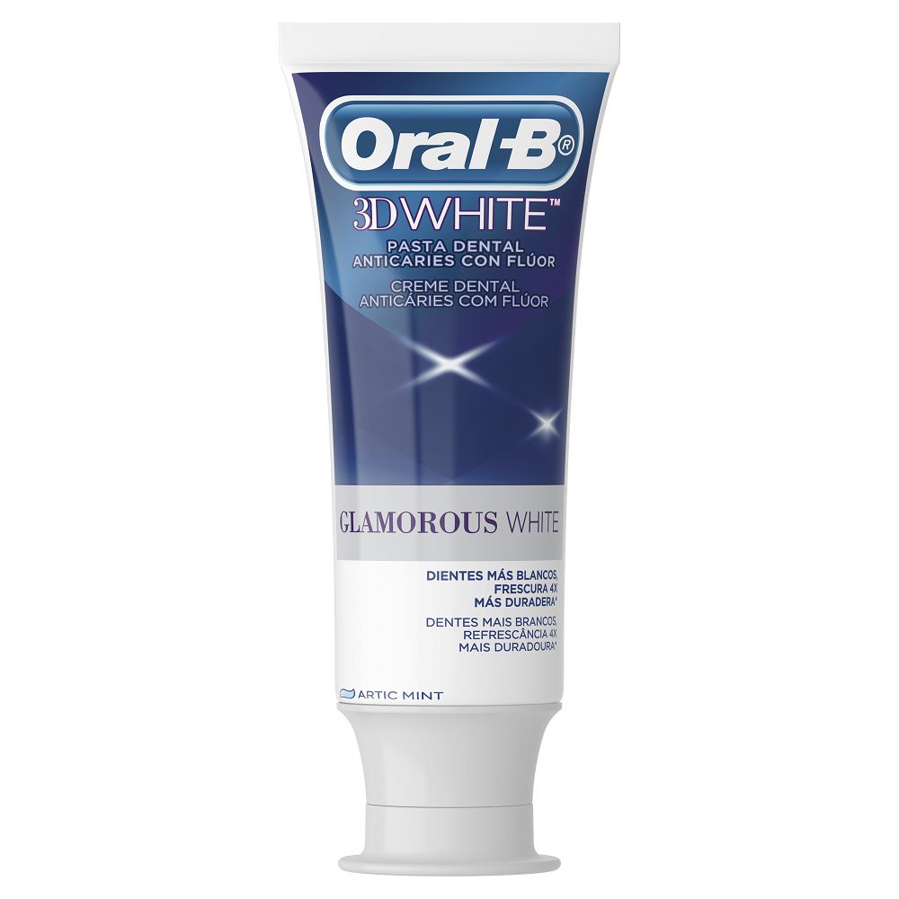 Crema Dental ORALB 3D White Glamorous White  (67  ml) img #4