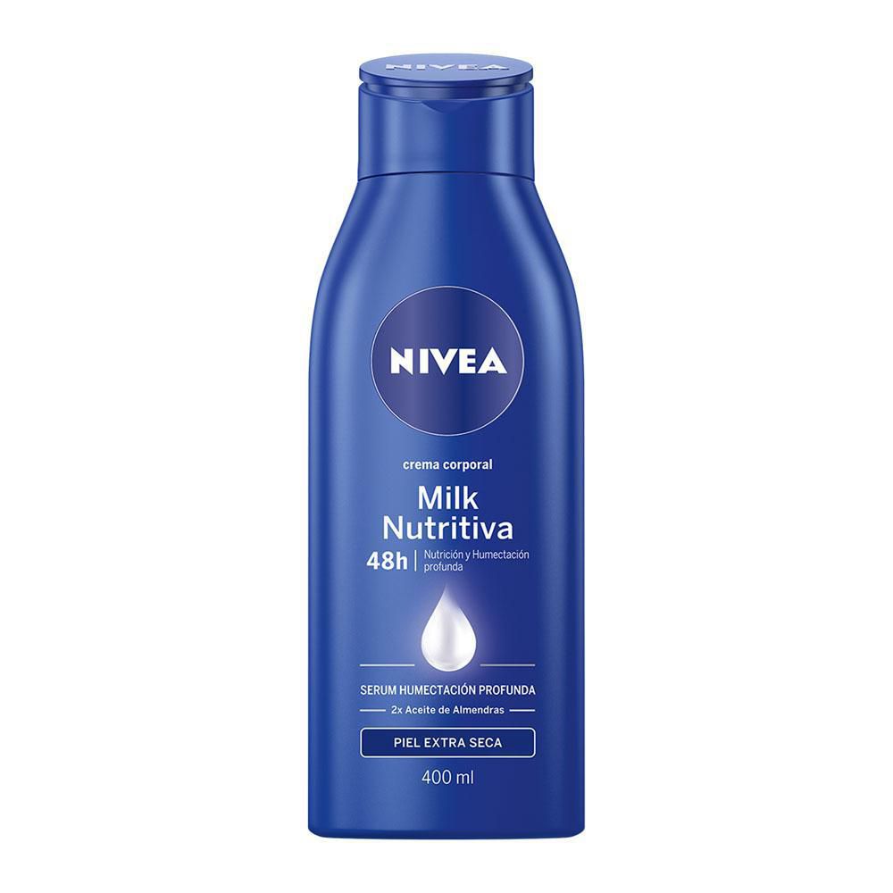 Crema corporal NIVEA humectante milk nutritiva (400 ml)