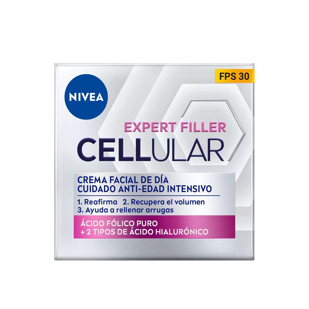 Crema facial NIVEA antiedad ácido hialurónico (50 ml)