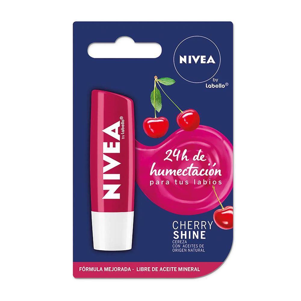 Protector labial NIVEA fruity shine cereza (4.7 gr)