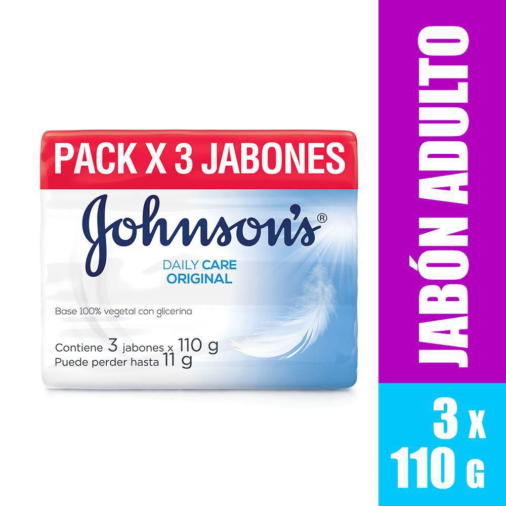 Jabón JOHNSON S Original Barra x3und 110gr (330 gr)